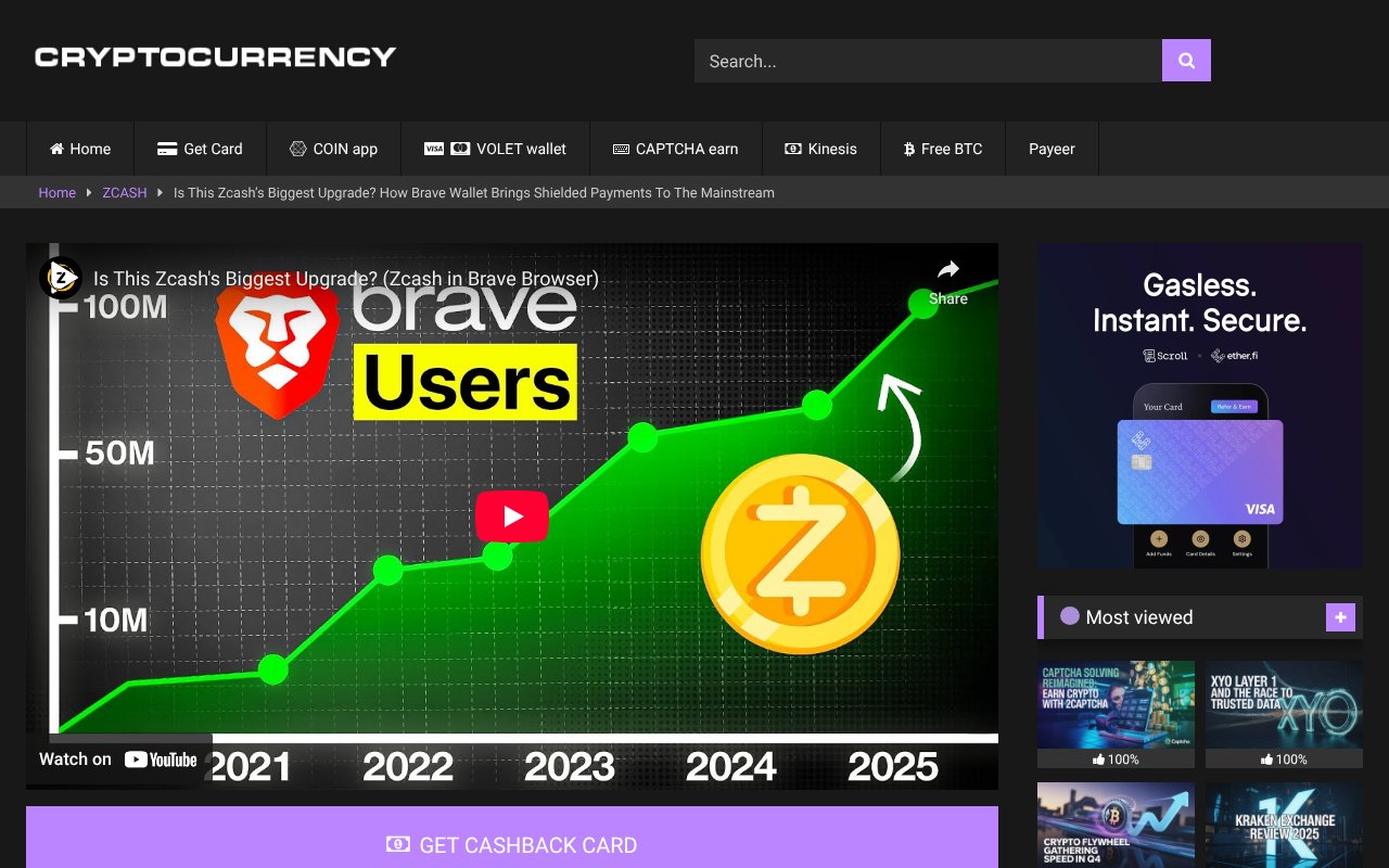 Screenshot of cryptocurrency.mov