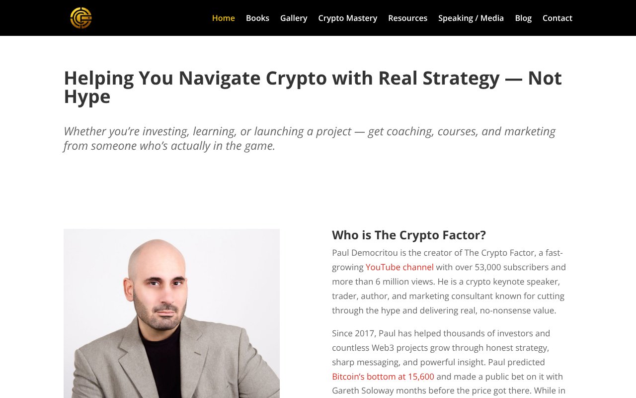 Screenshot of cryptofactor.net