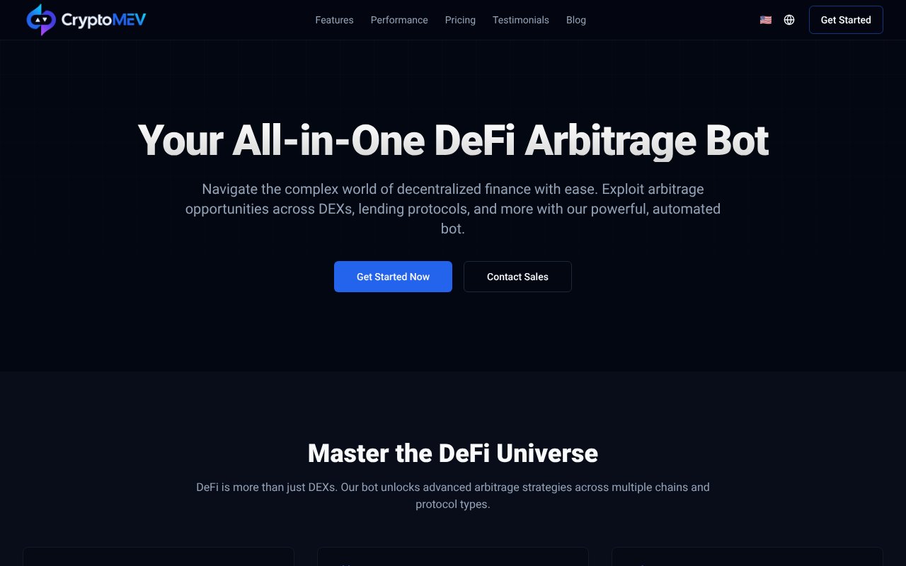 Screenshot of cryptomevbot.com