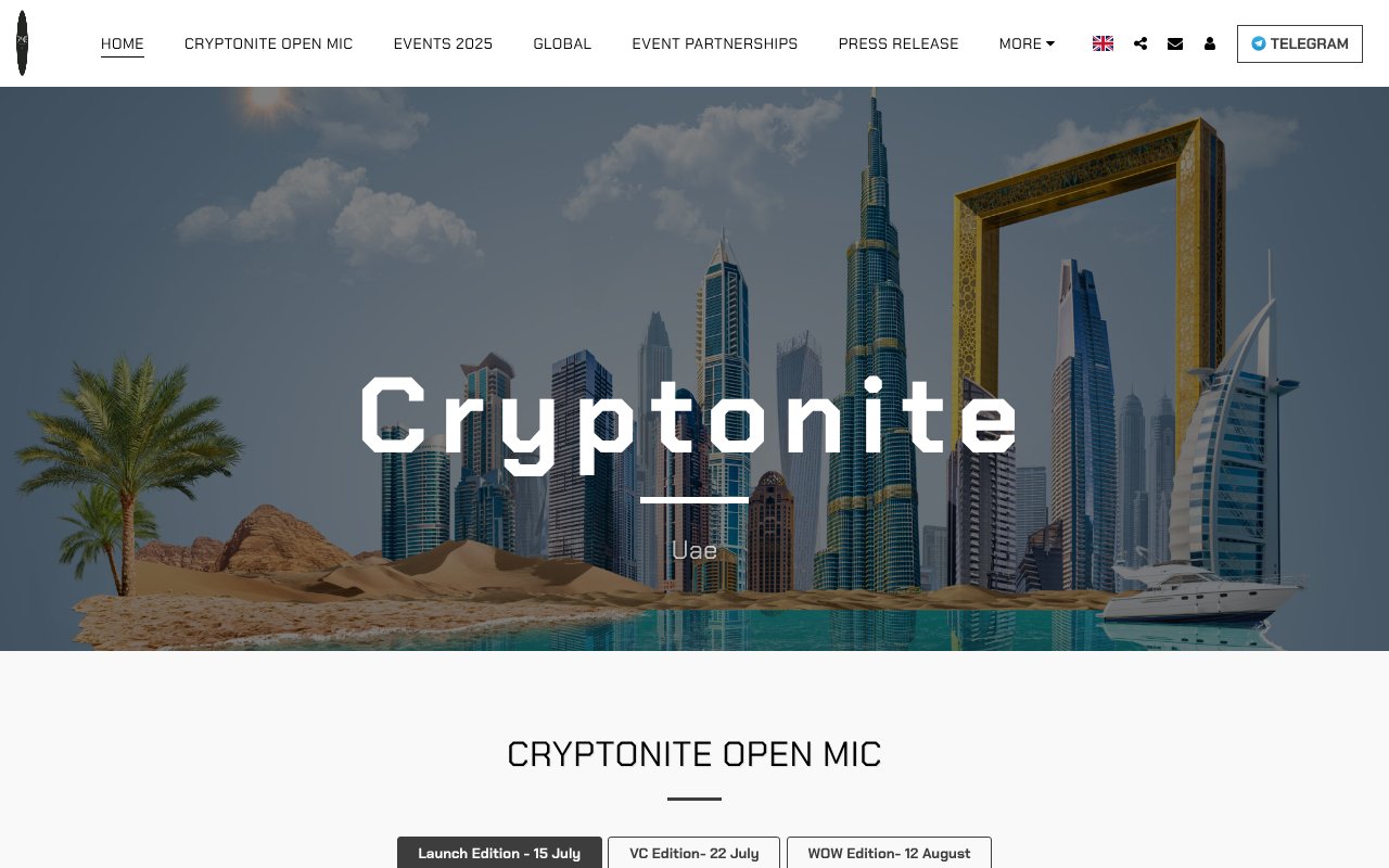 Screenshot of cryptonite.ae