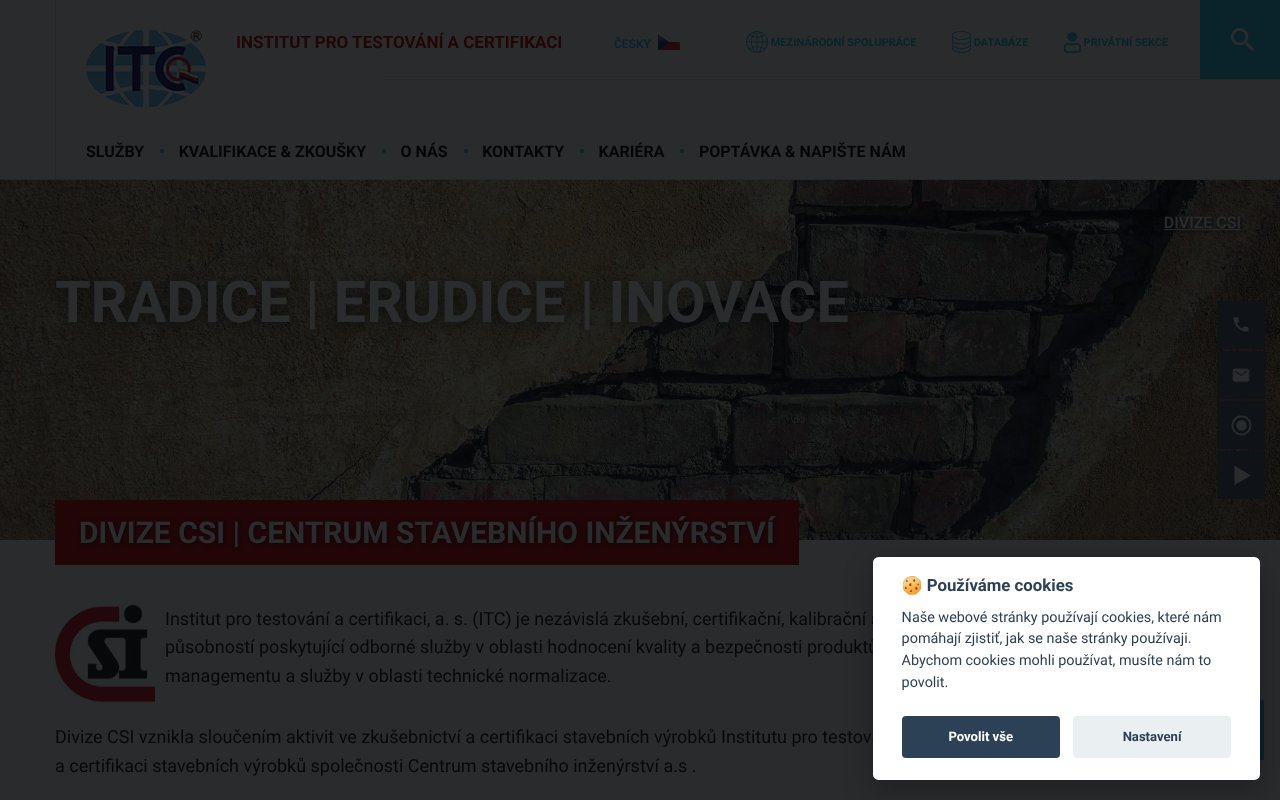 Screenshot of csias.cz