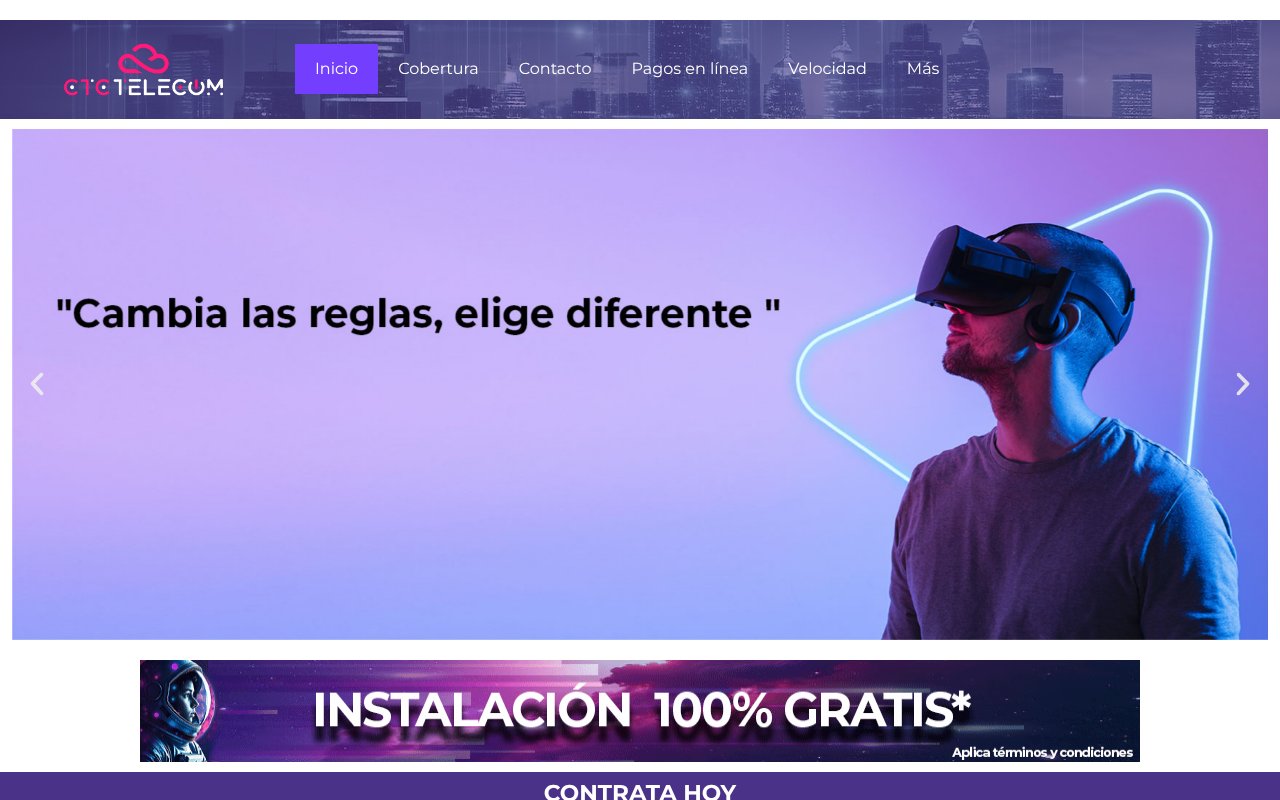 Screenshot of ctctelecom.com.mx