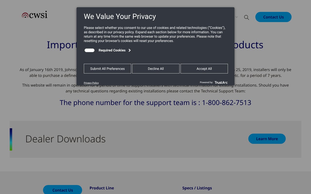 Screenshot of cwsifire.com