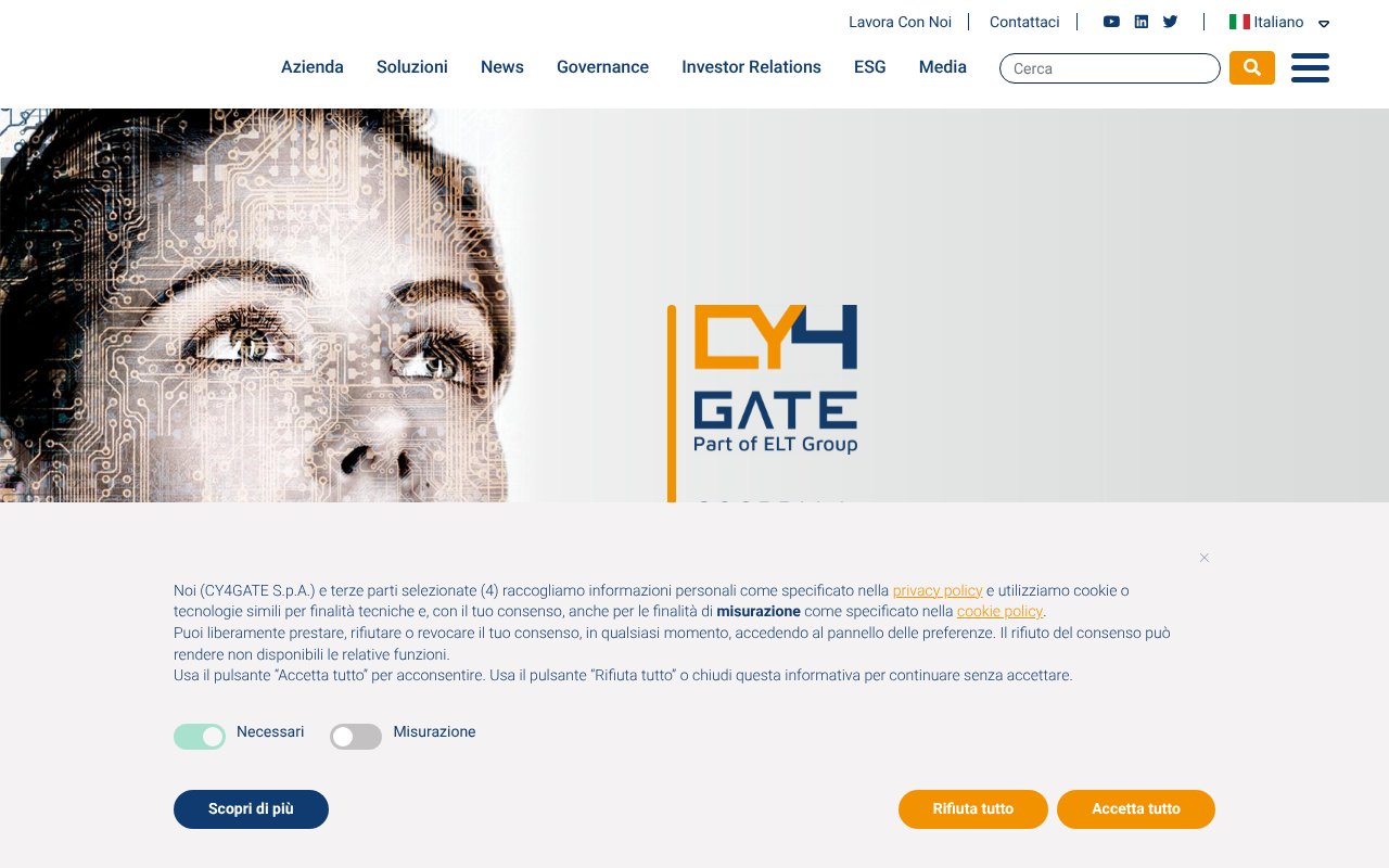 Screenshot of cy4gate.com