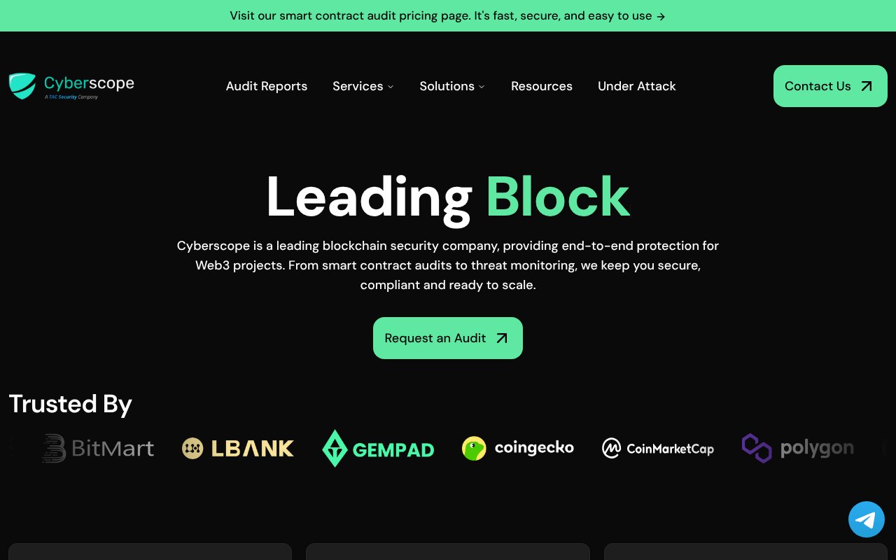 Screenshot of cyberscope.io