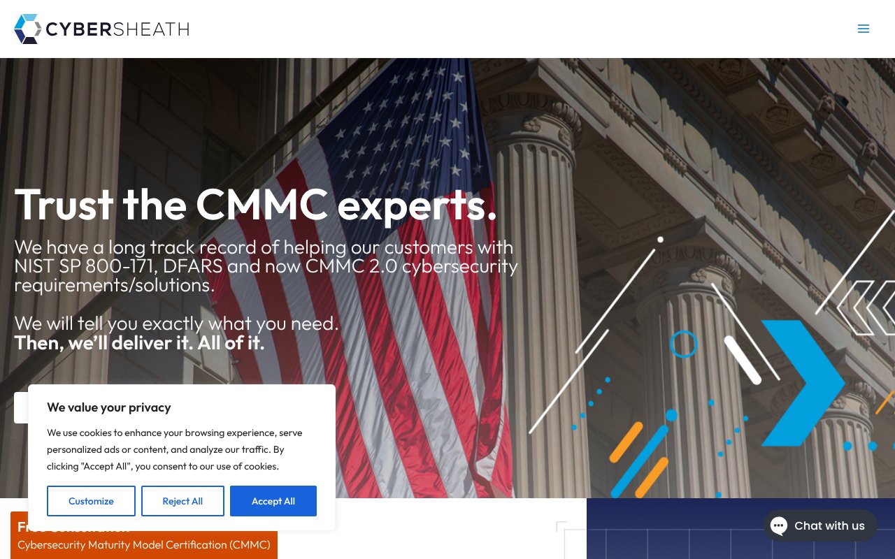 Screenshot of cybersheath.com