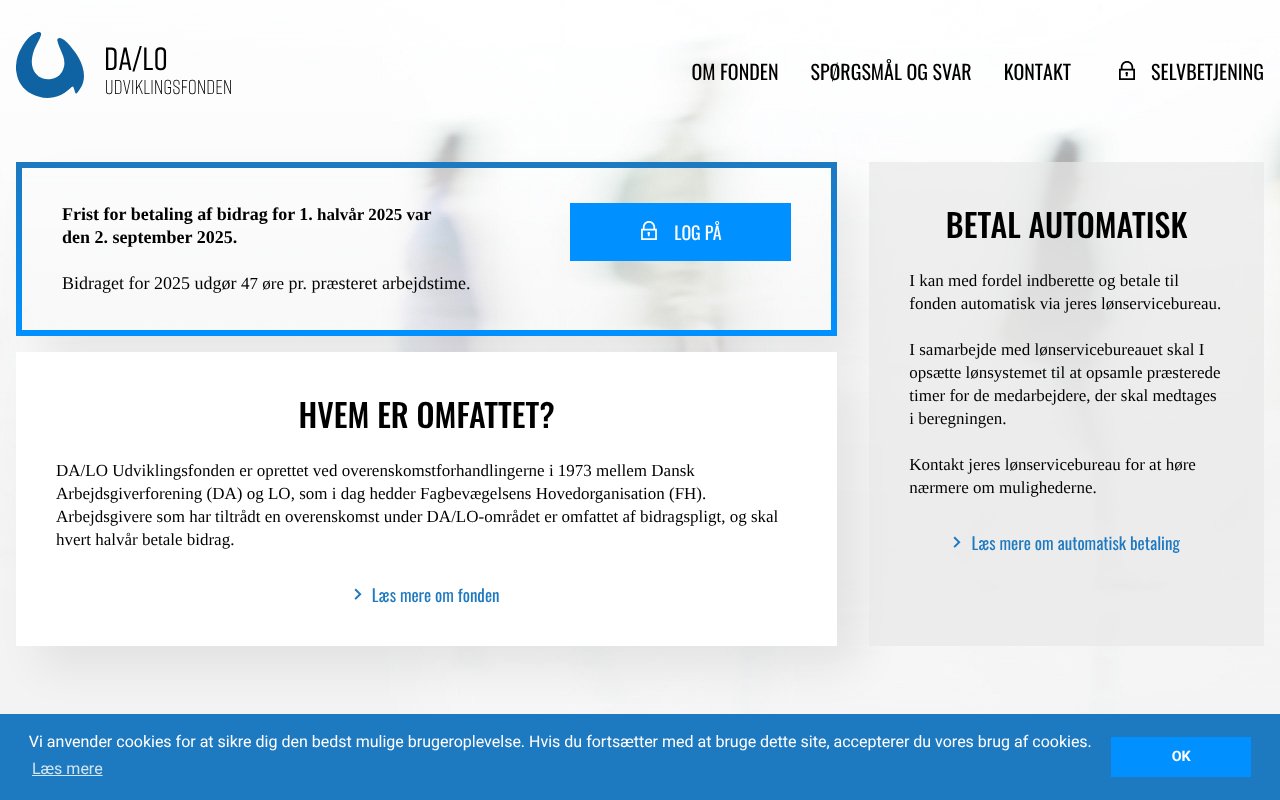 Screenshot of da-lo.dk