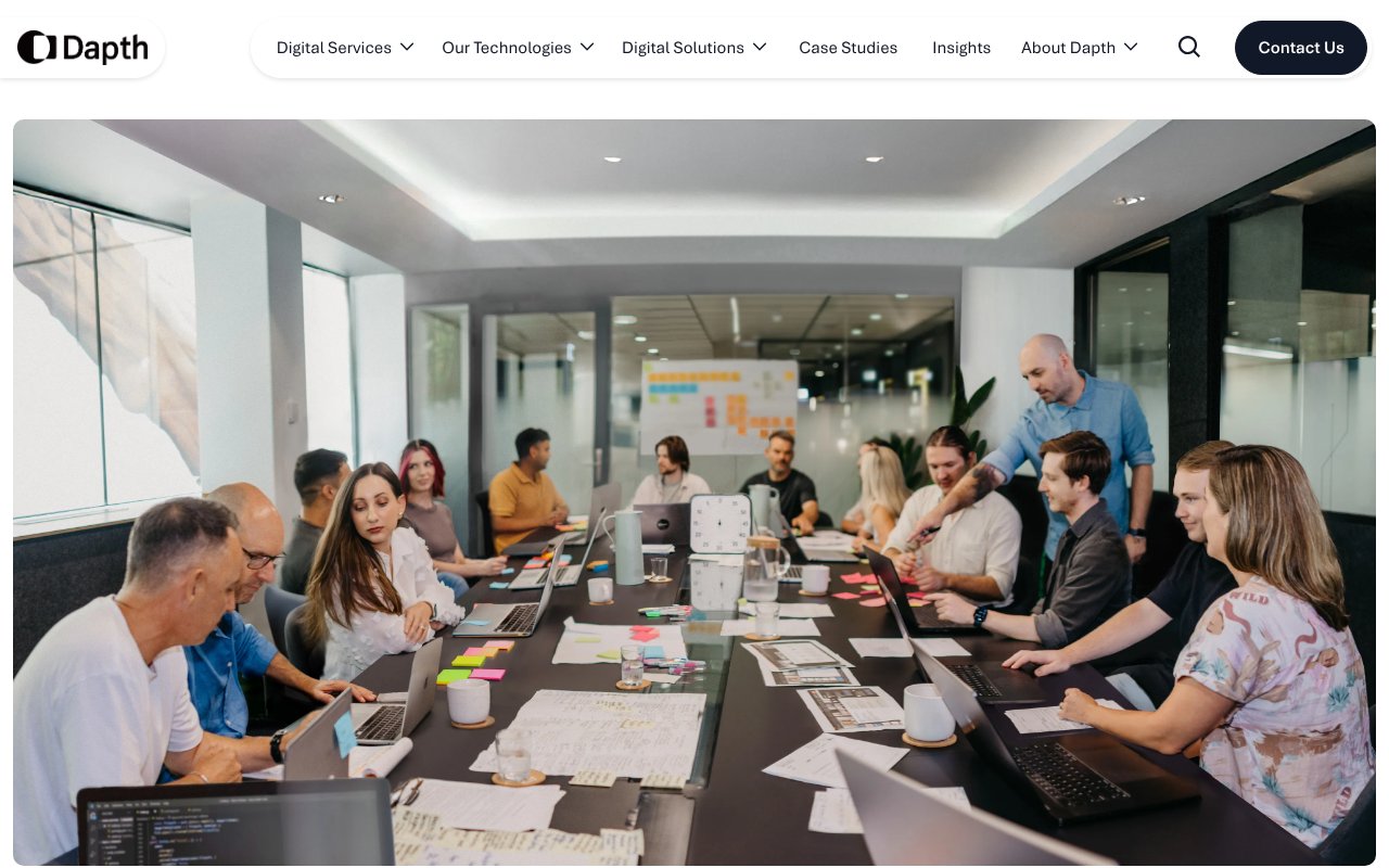 Screenshot of dapth.com