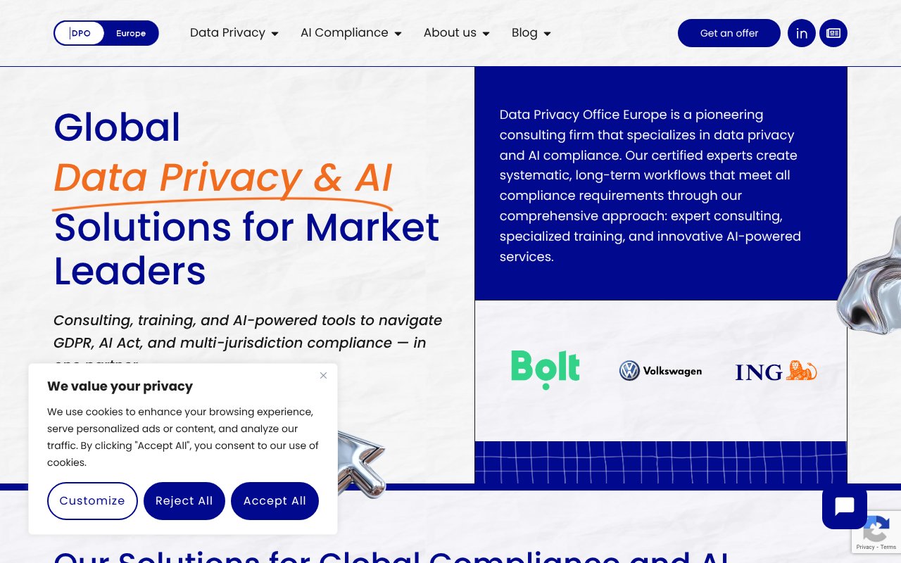 Screenshot of data-privacy-office.eu