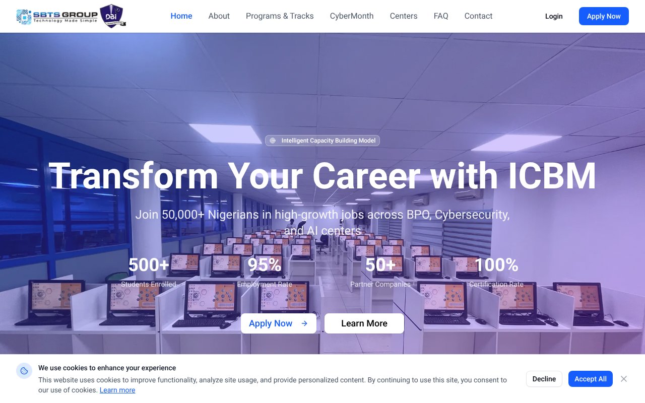 Screenshot of dbi.edu.ng