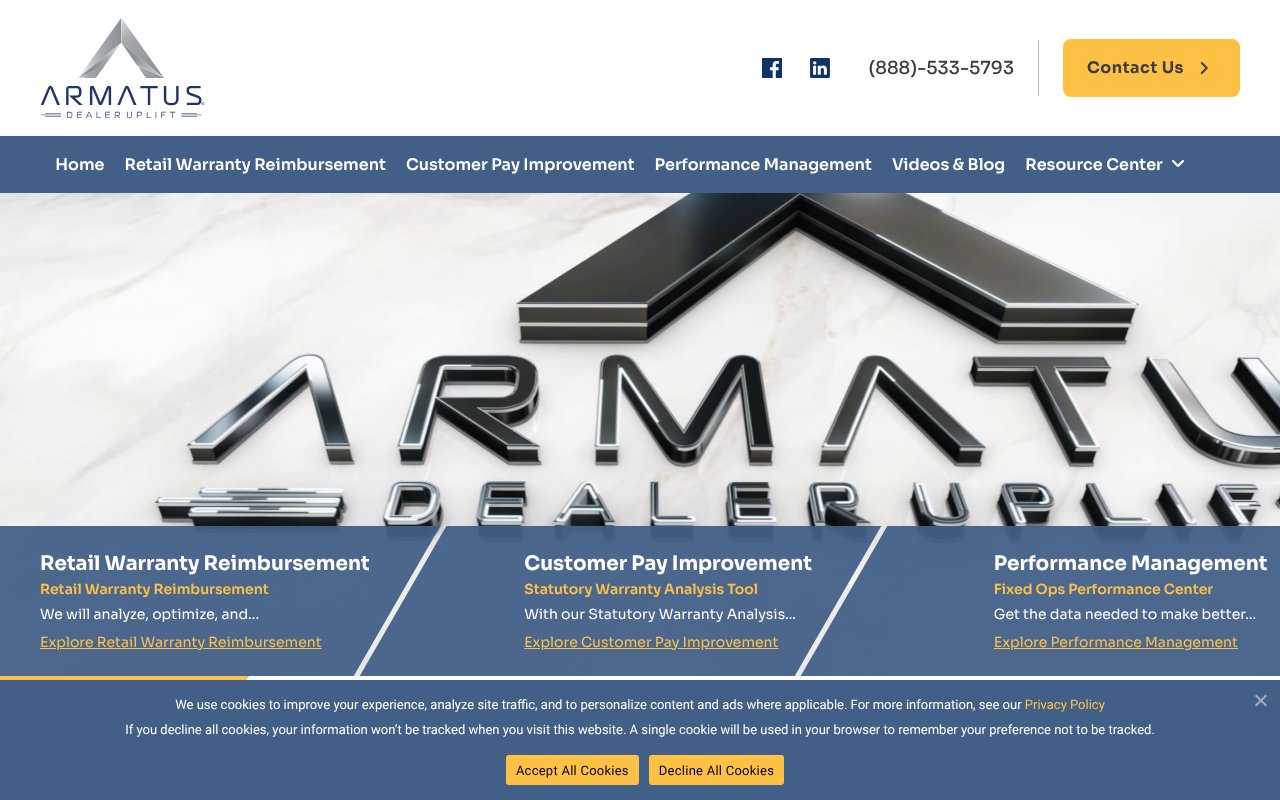 Screenshot of dealeruplift.com