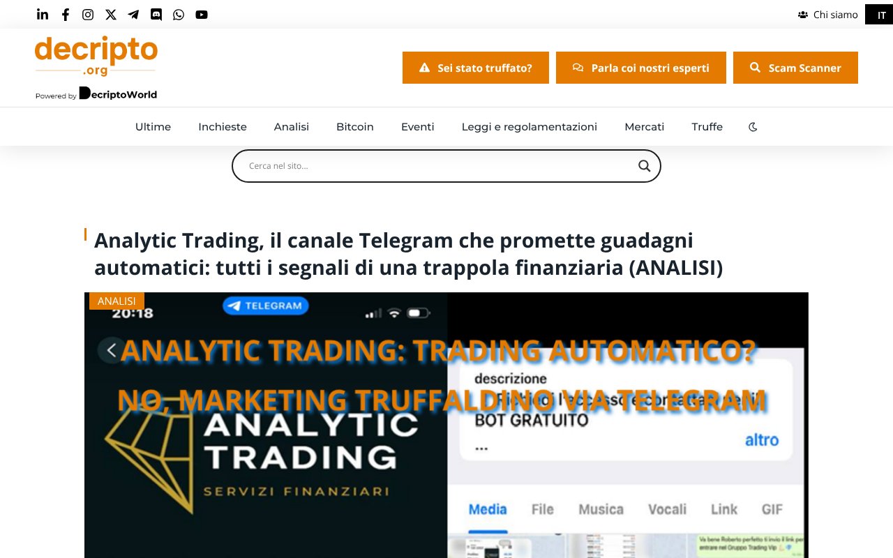 Screenshot of decripto.org