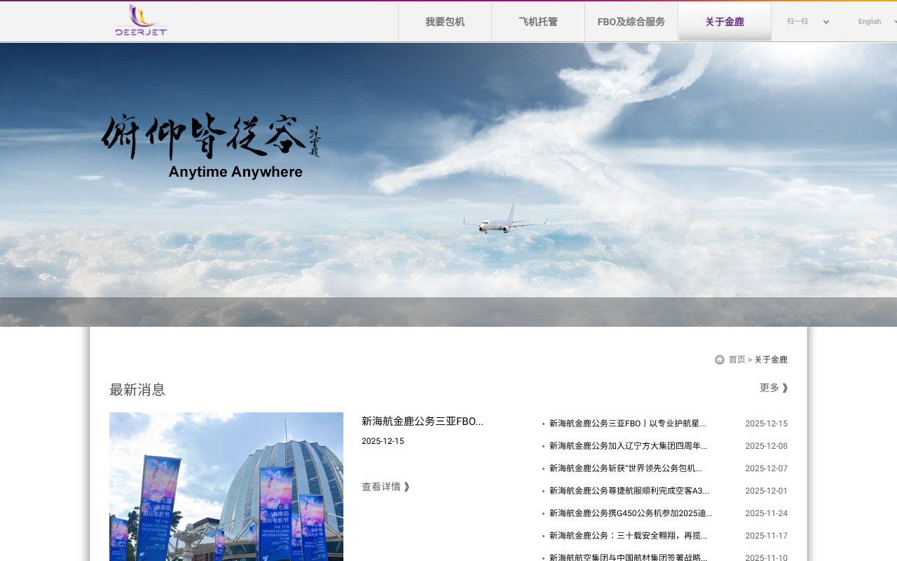 Screenshot of deerjet.com