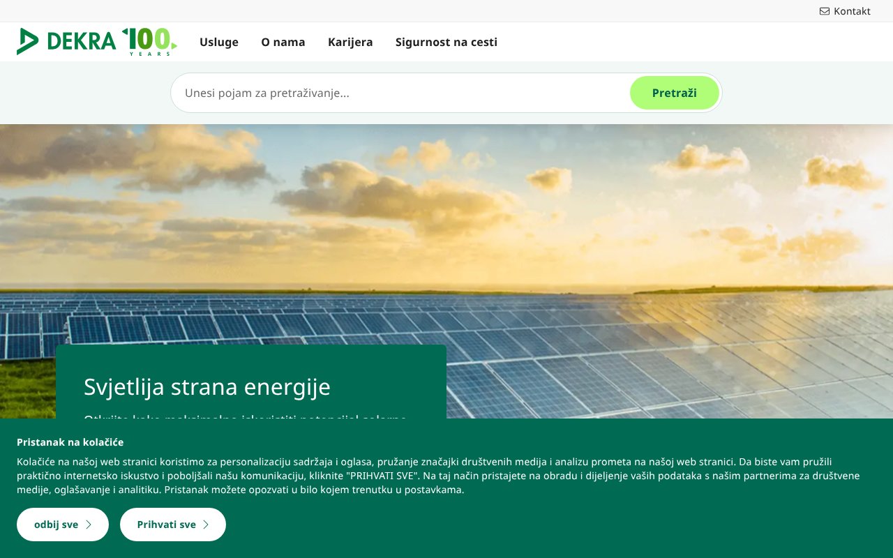 Screenshot of dekra.hr