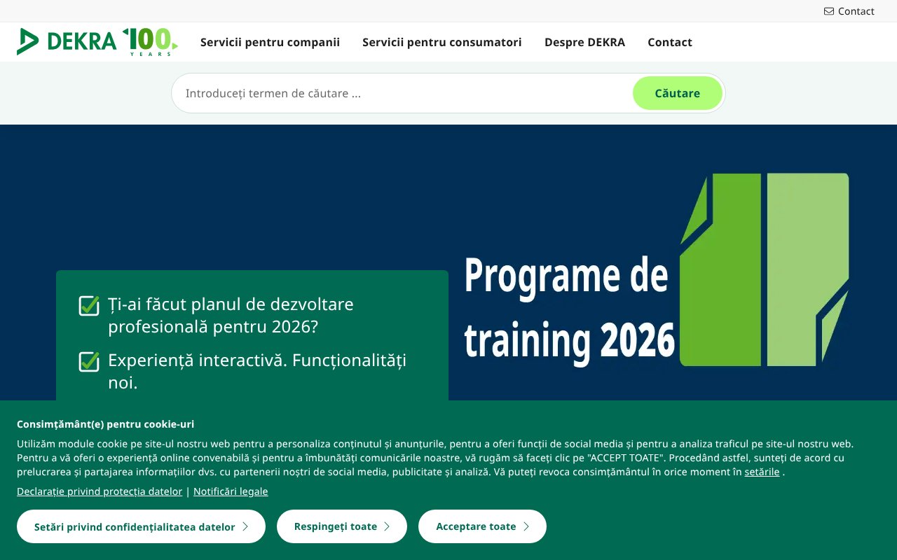 Screenshot of dekra.ro