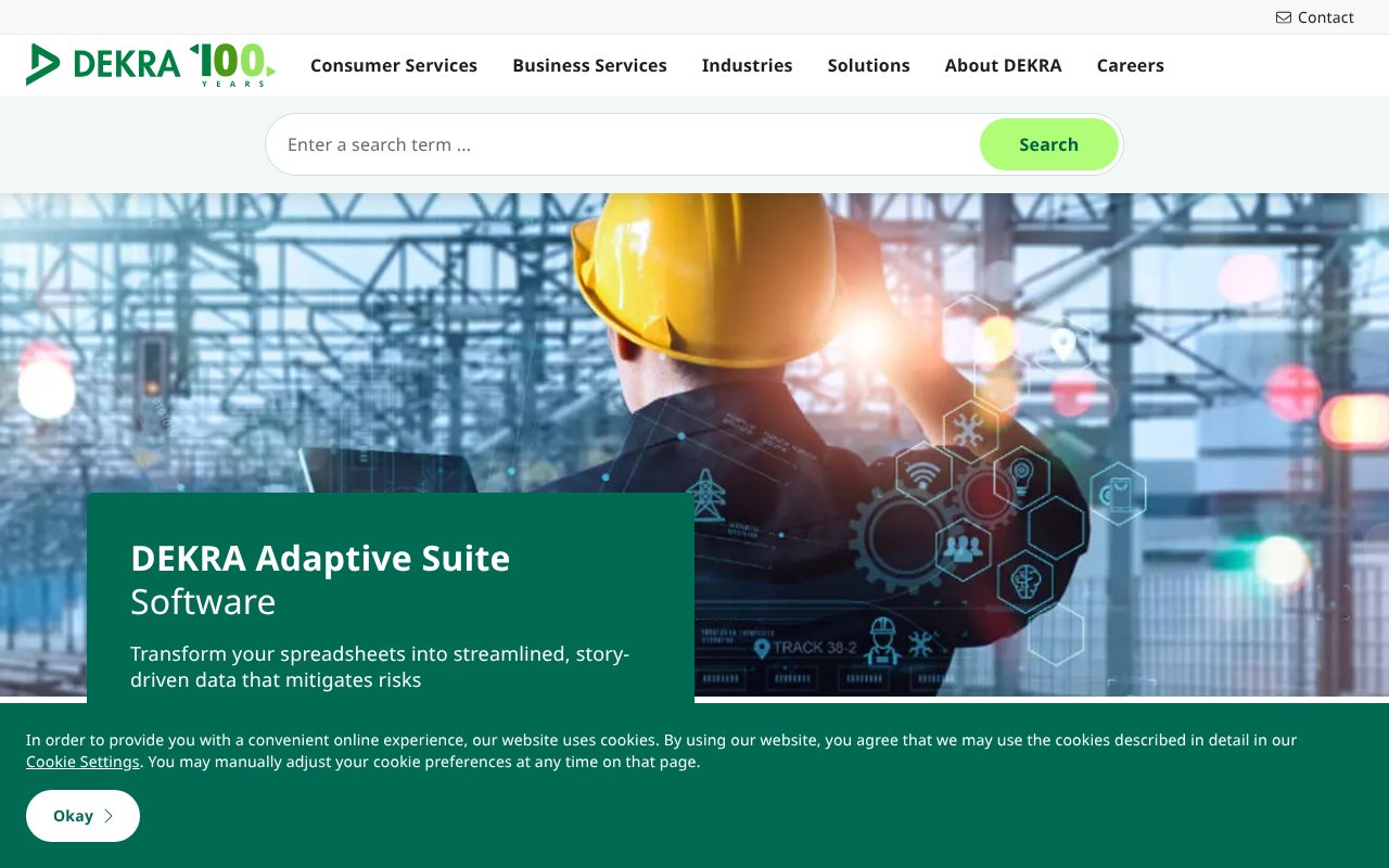 Screenshot of dekra.us