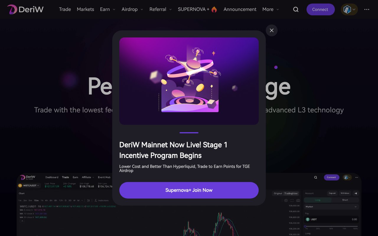 Screenshot of deriw.com