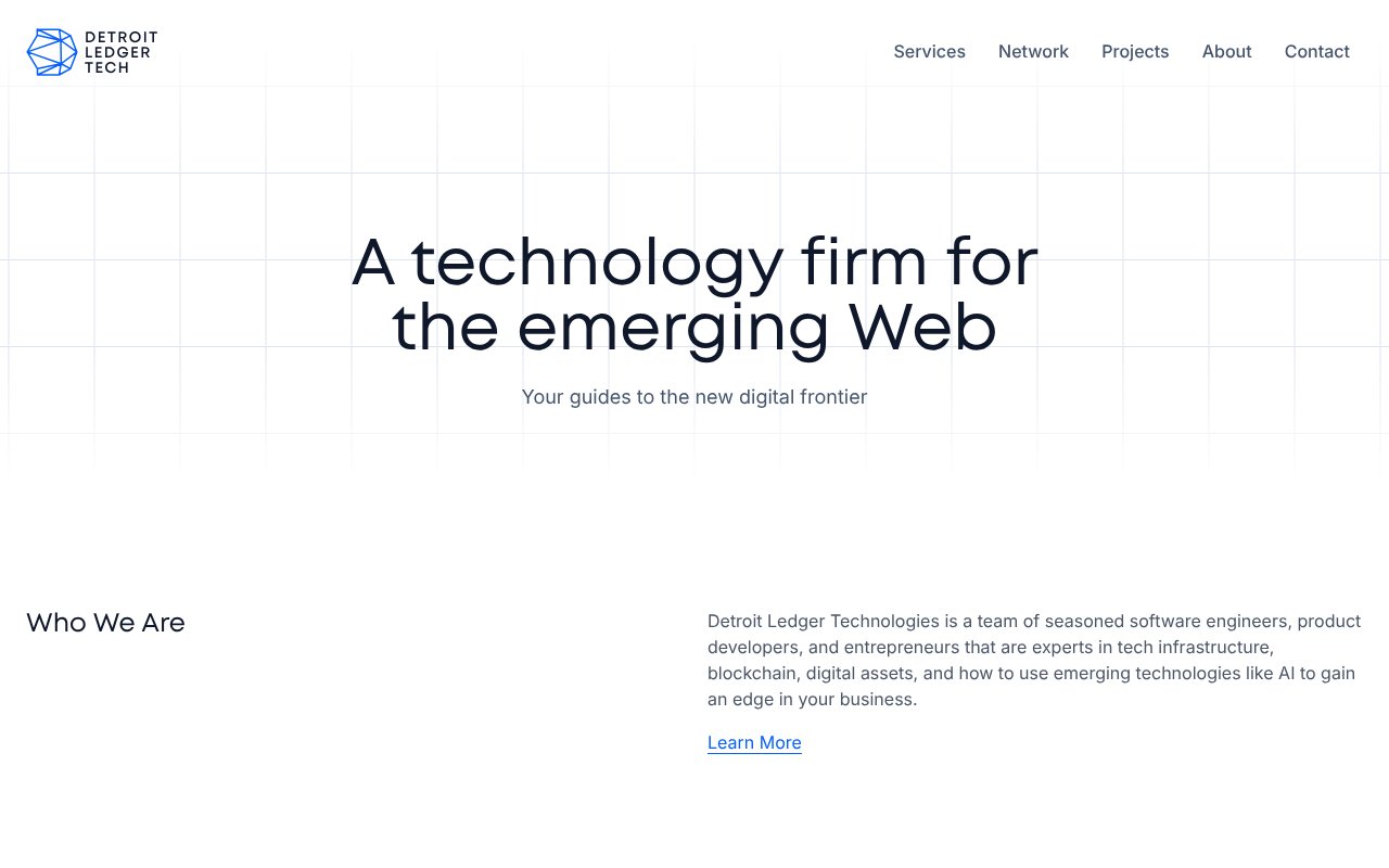 Screenshot of detroitledger.tech