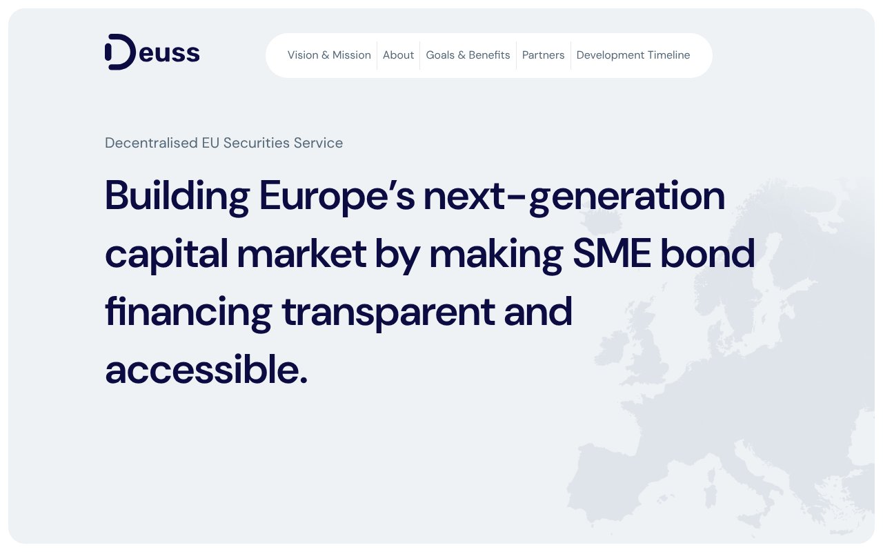 Screenshot of deussblockchain.eu