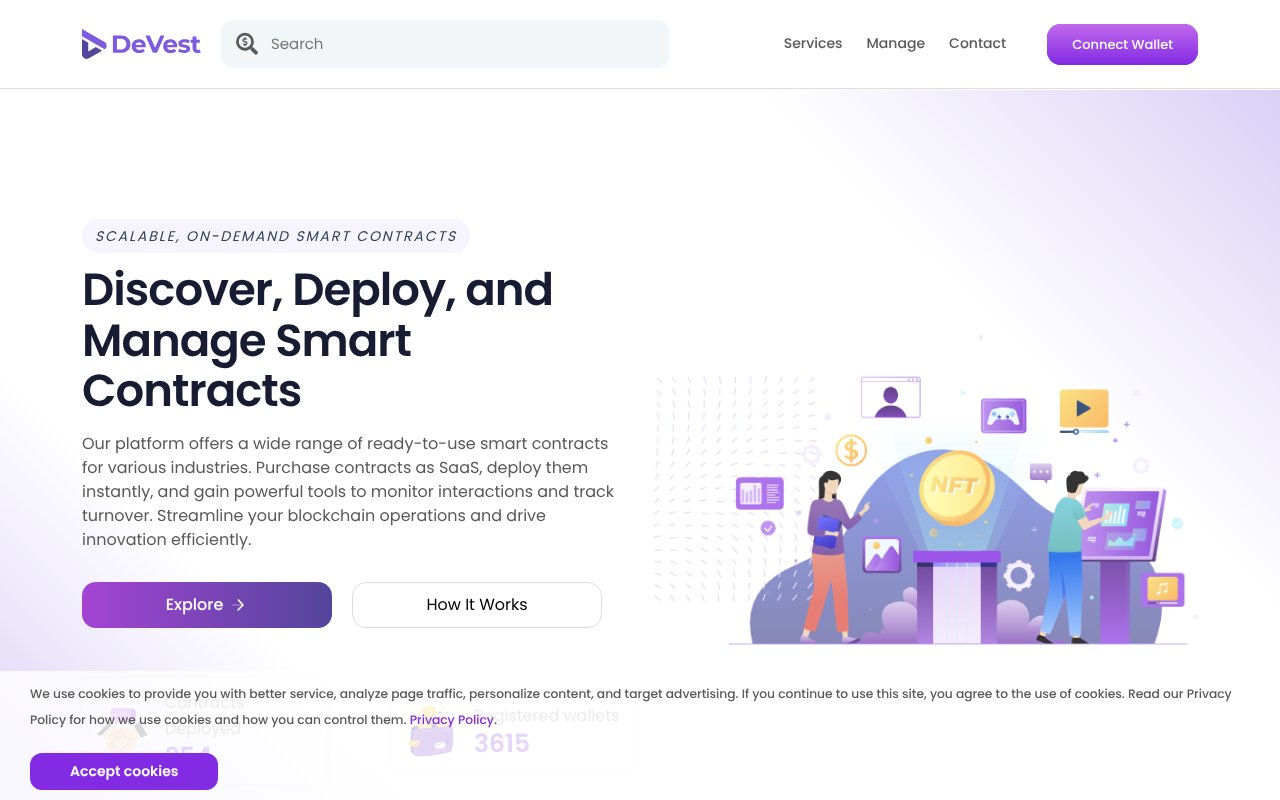 Screenshot of devest.app