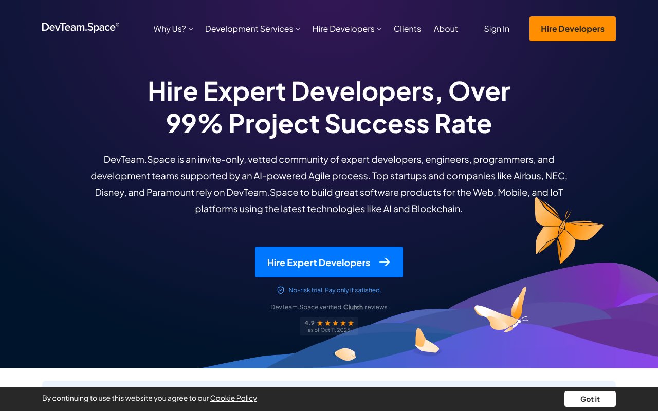 Screenshot of devteam.space