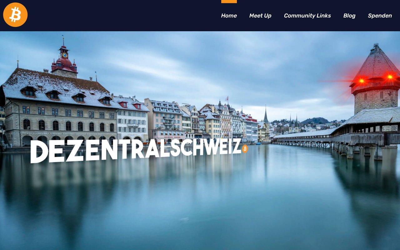 Screenshot of dezentralschweiz.ch