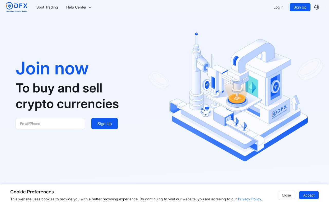 Screenshot of dfx.hk