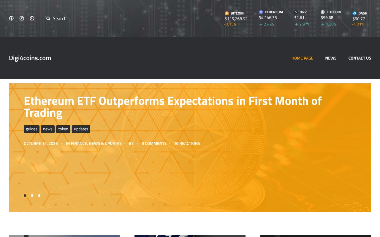 Screenshot of dig4coins.com