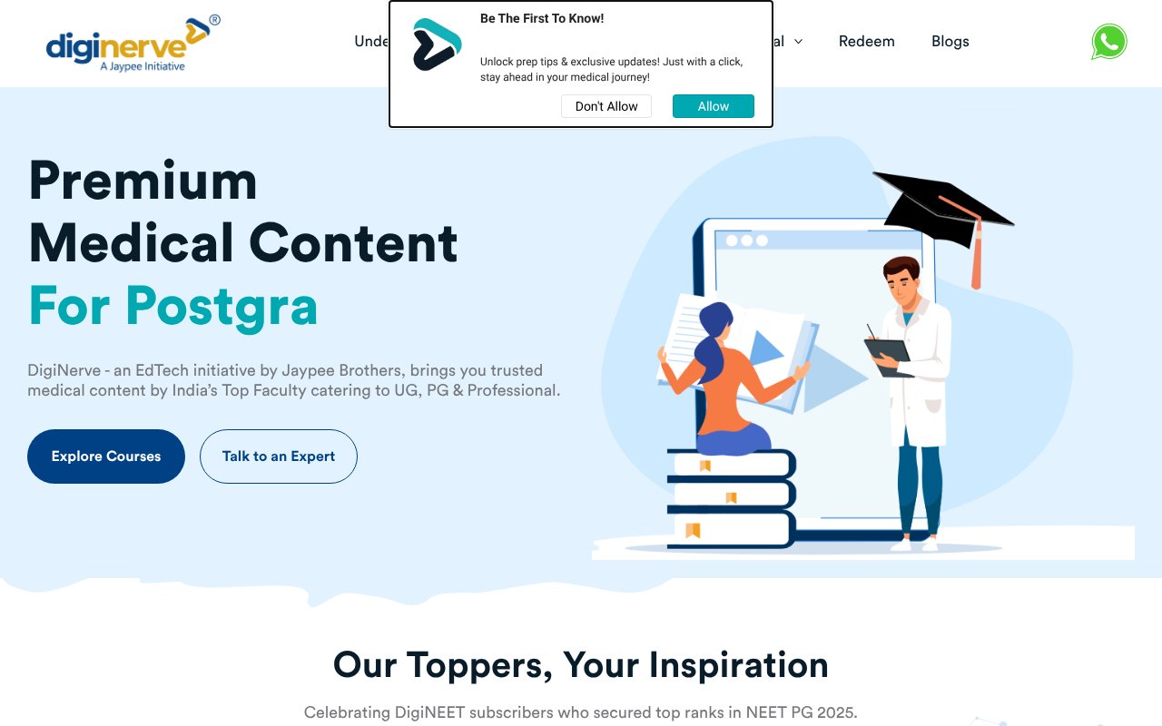 Screenshot of diginerve.com