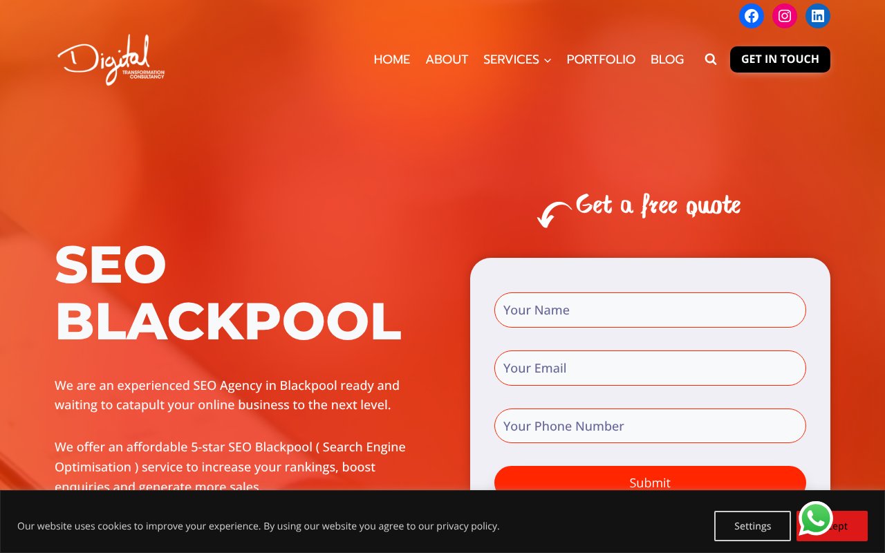 Screenshot of digitalconsultancylancashire.co.uk