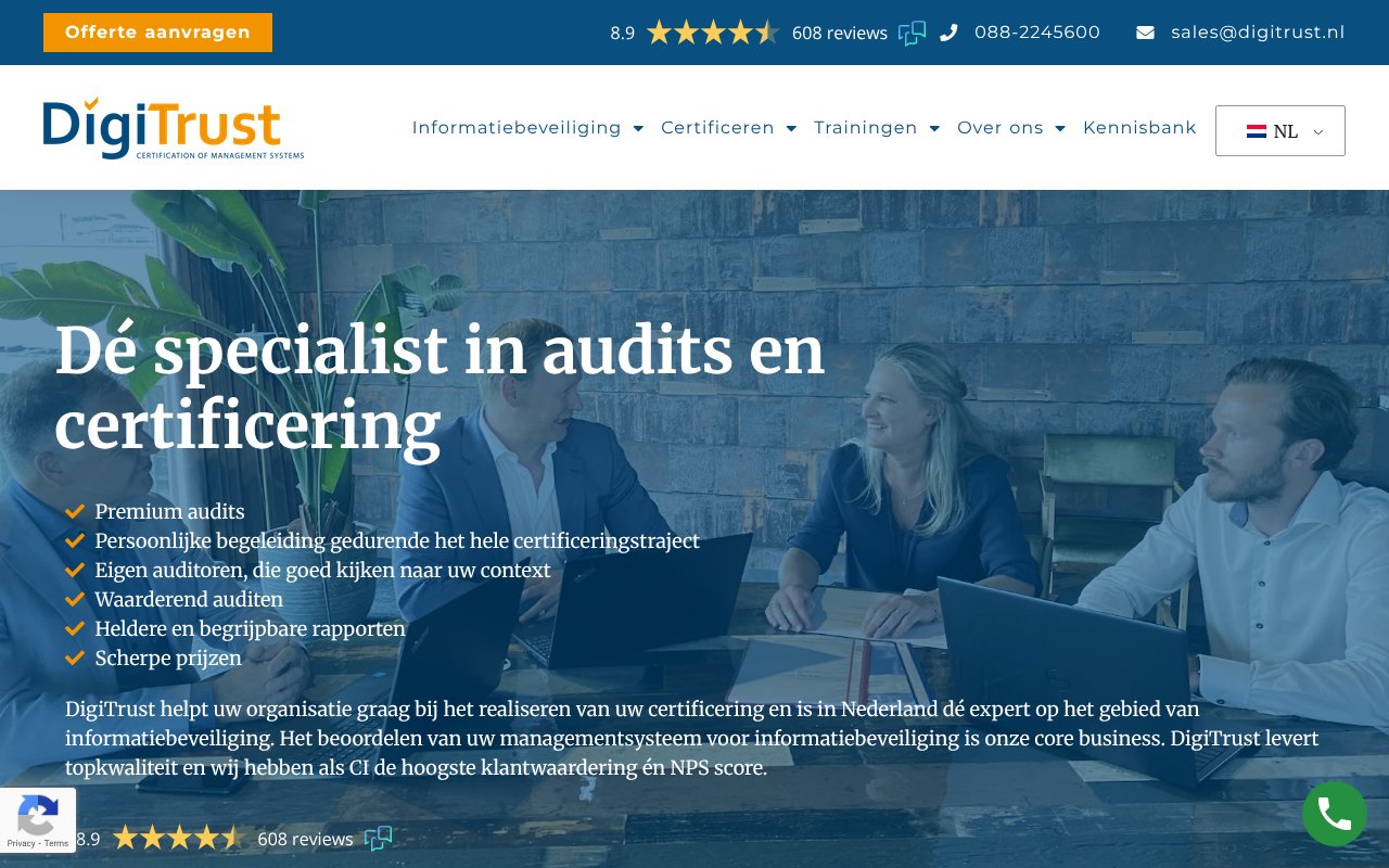 Screenshot of digitrust.nl