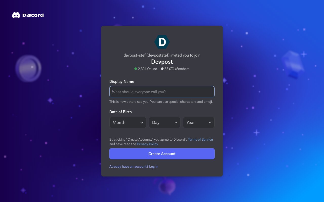 Screenshot of discord.com