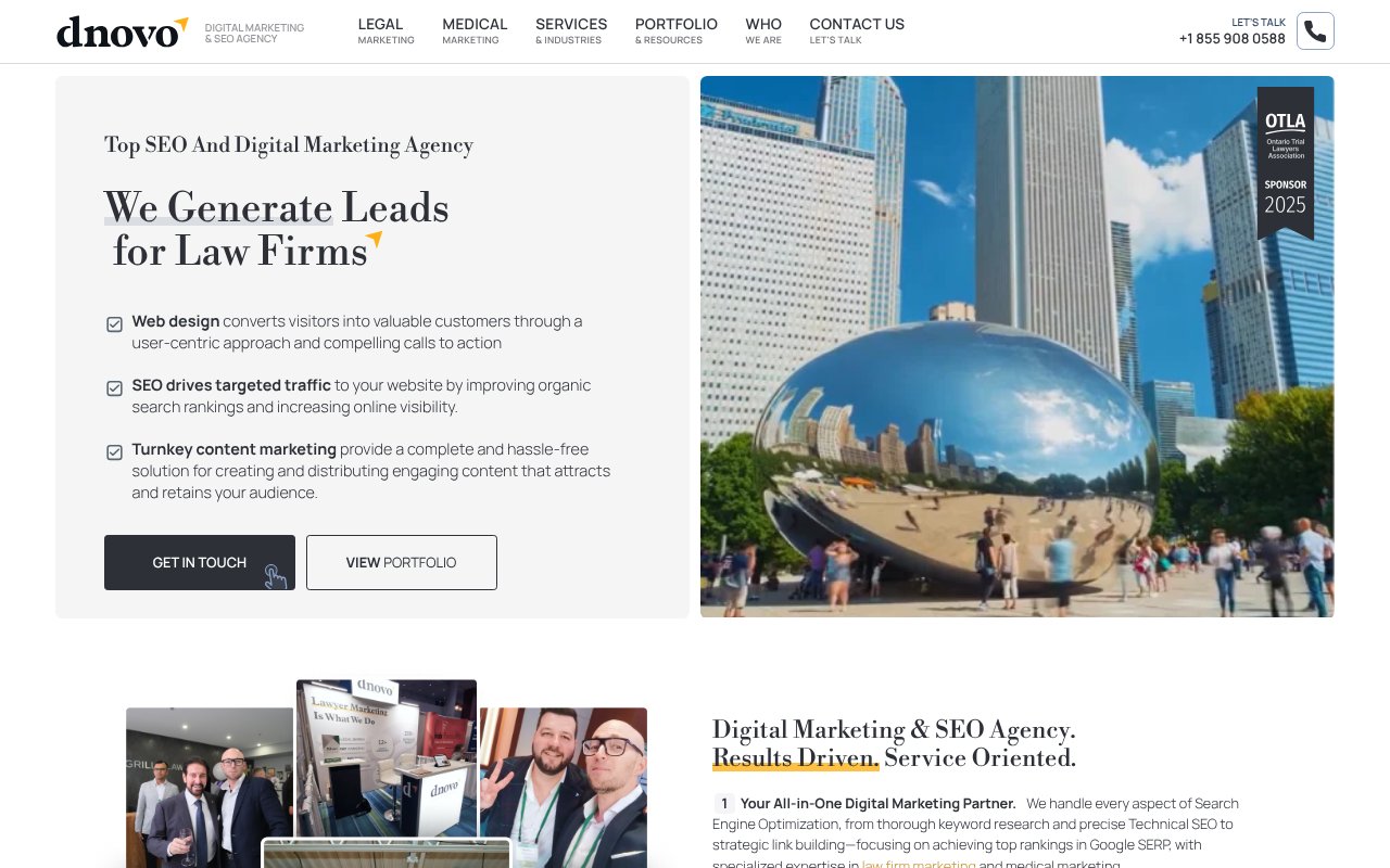 Screenshot of dnovogroup.com