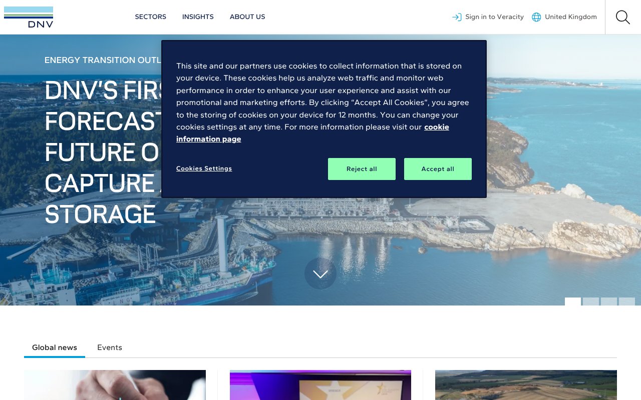 Screenshot of dnv.co.uk