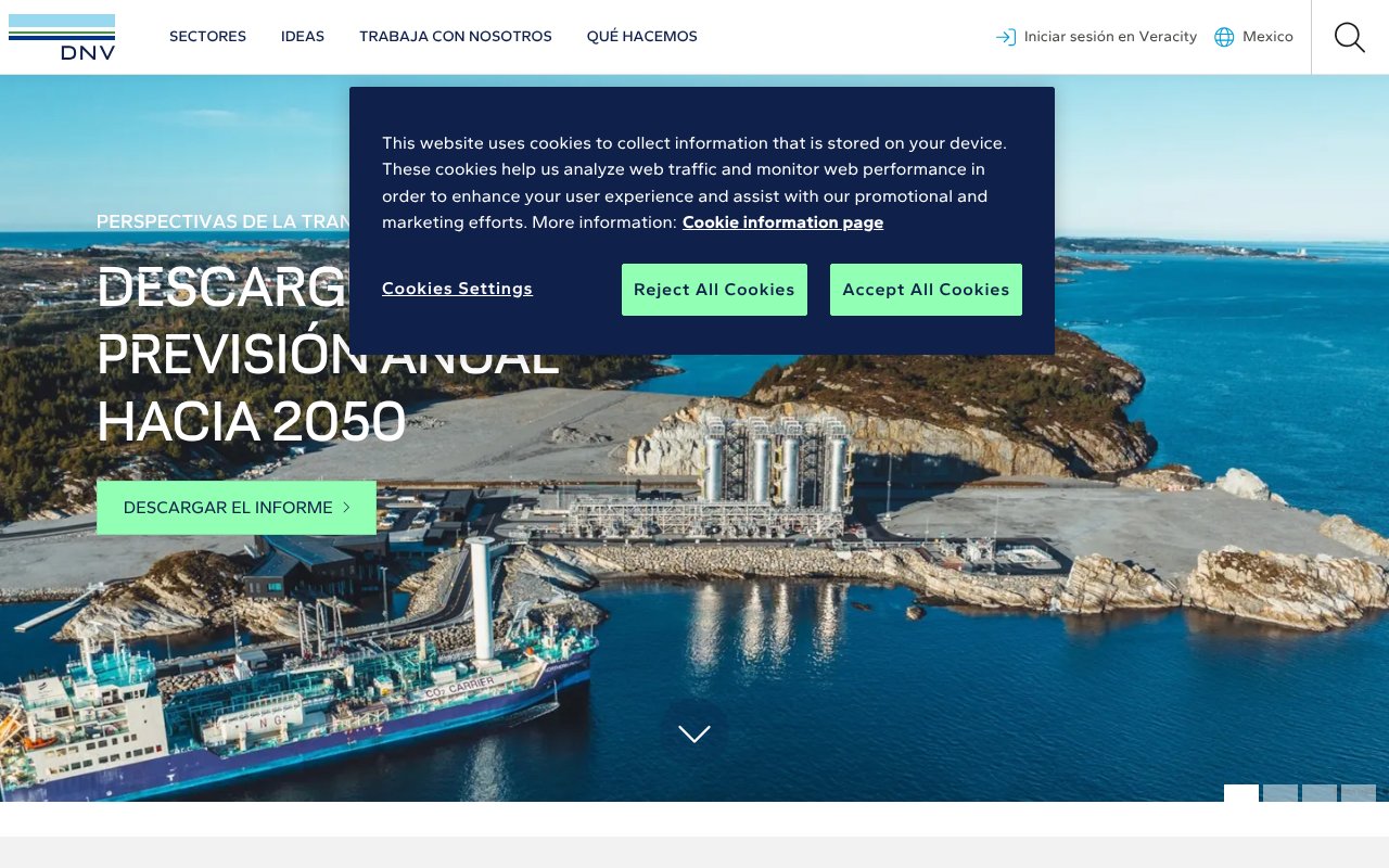 Screenshot of dnv.com.mx