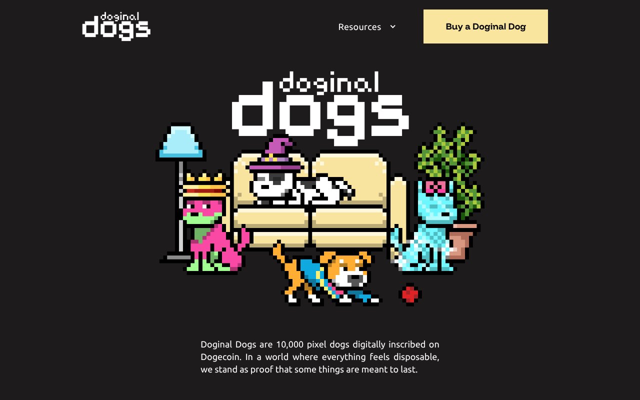 Screenshot of doginaldogs.com