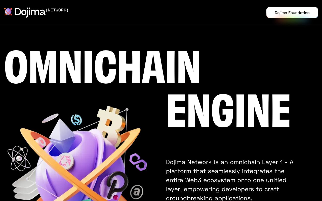 Screenshot of dojima.network