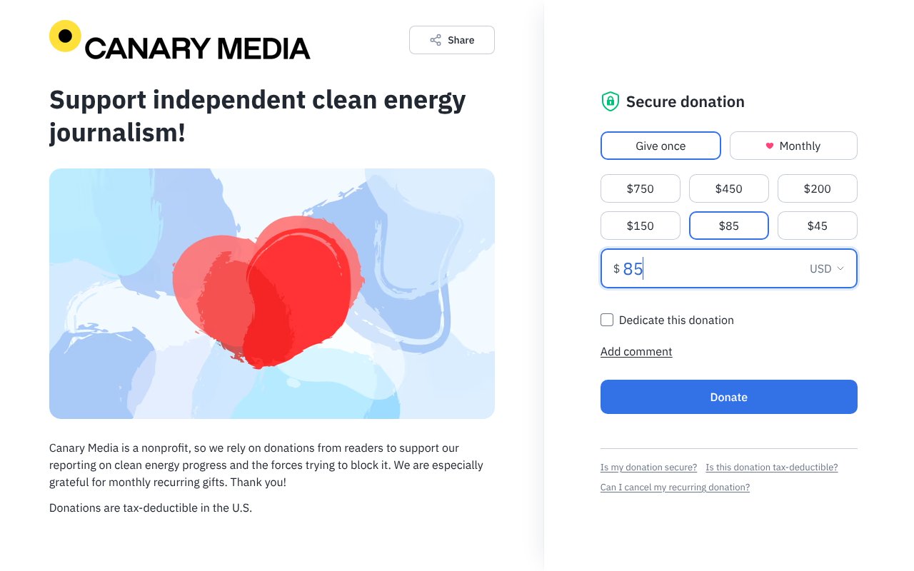 Screenshot of donorsupport.co