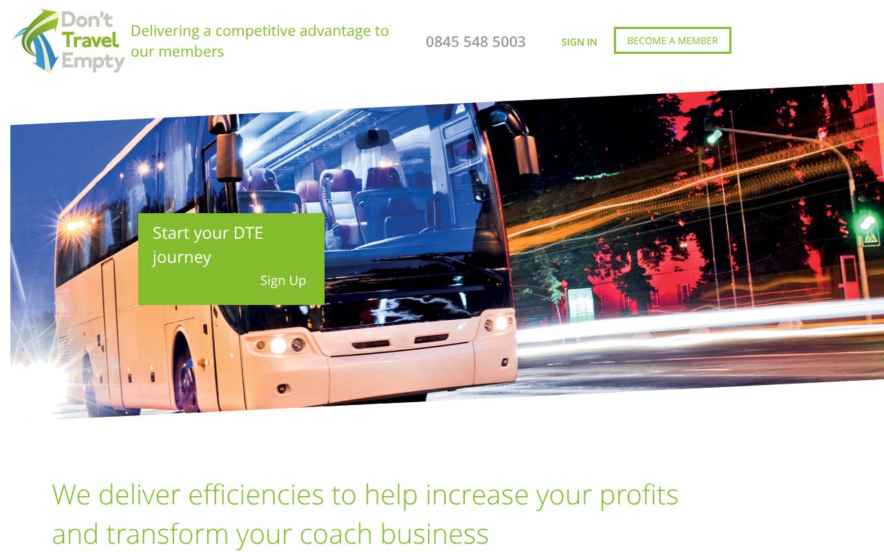 Screenshot of donttravelempty.com