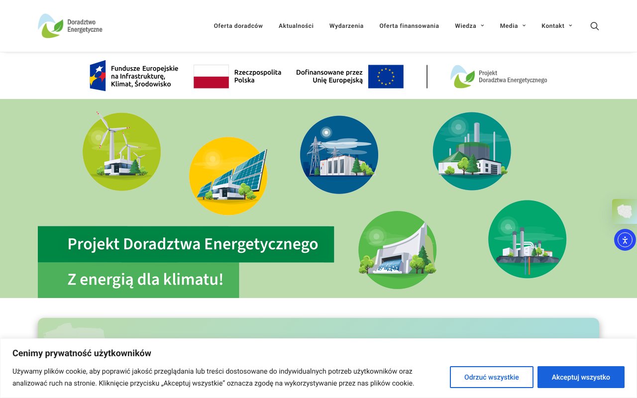 Screenshot of doradztwo-energetyczne.gov.pl