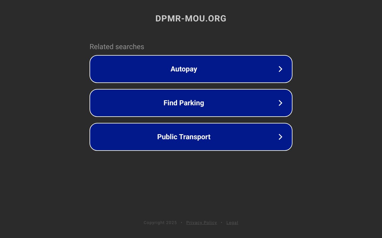 Screenshot of dpmr-mou.org