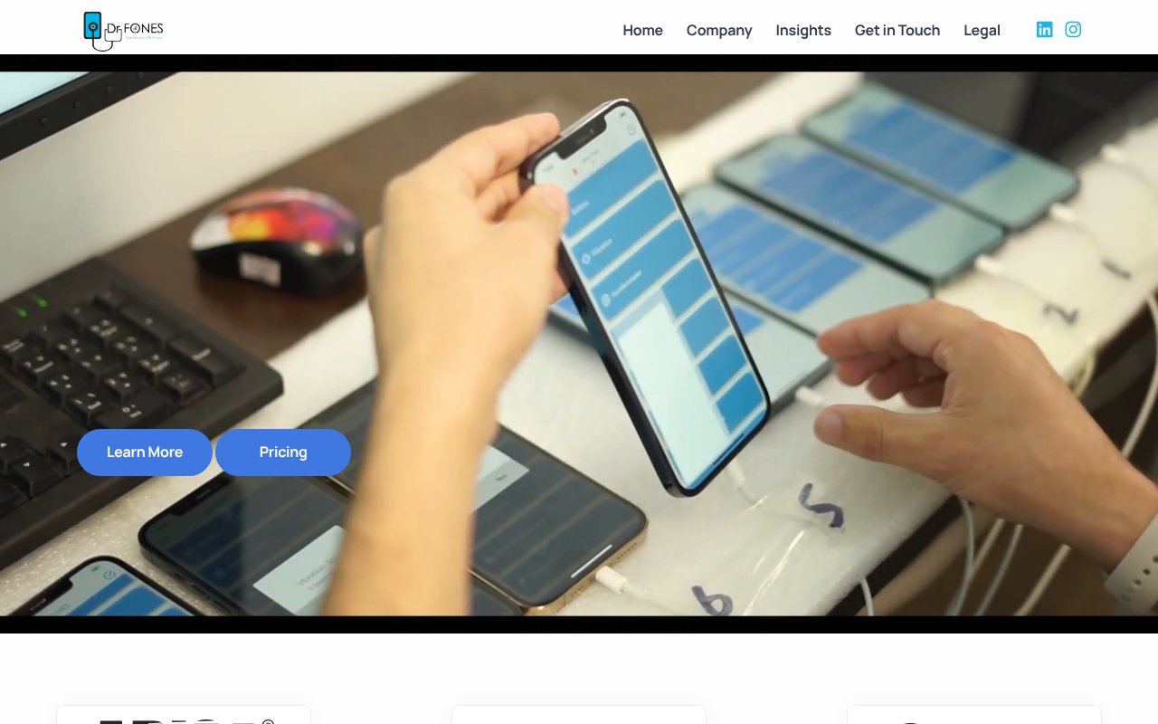 Screenshot of drfonesltd.com