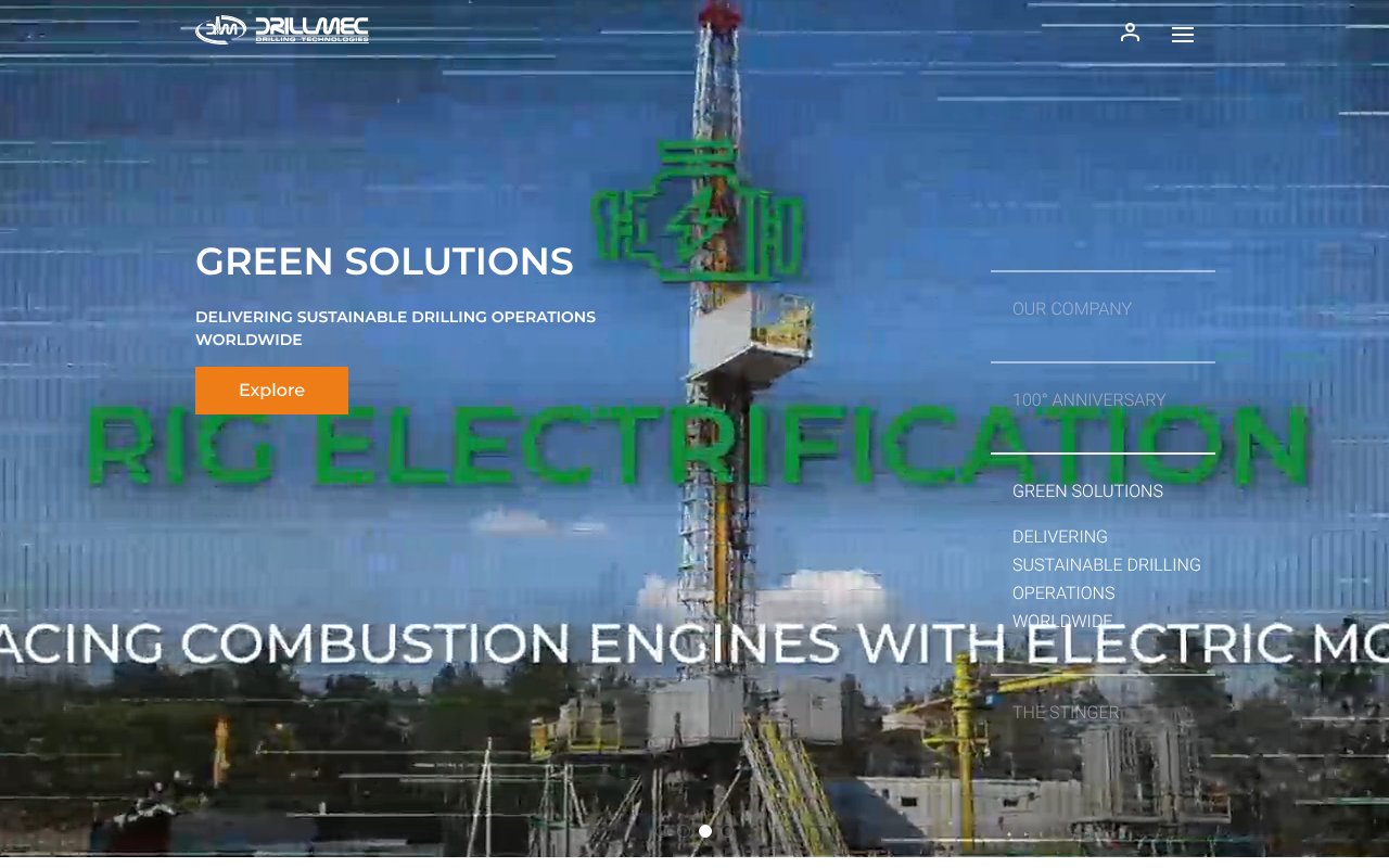 Screenshot of drillmec.com