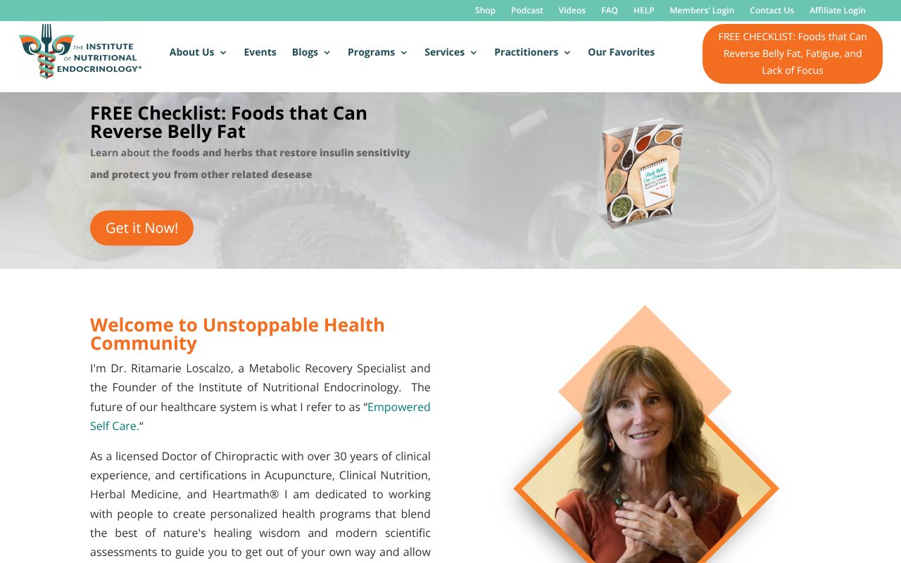 Screenshot of drritamarie.com