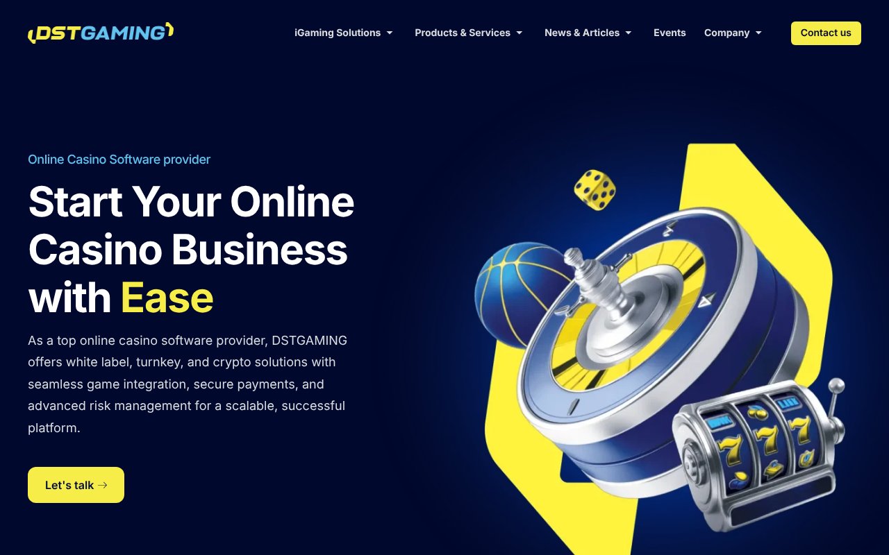 Screenshot of dstgaming.com