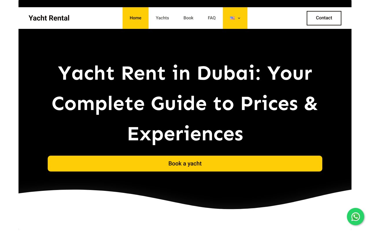 Screenshot of dubai-rent-yacht.com