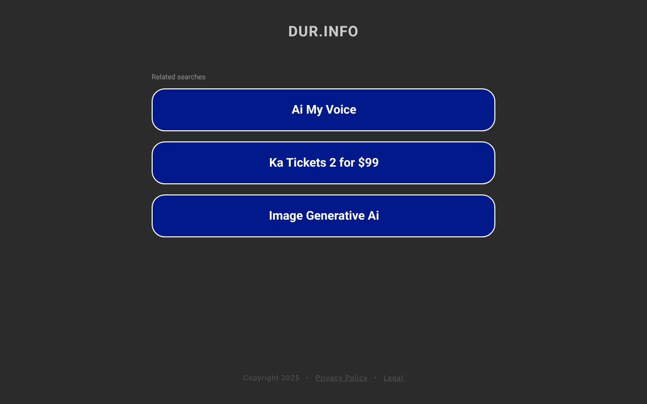 Screenshot of dur.info