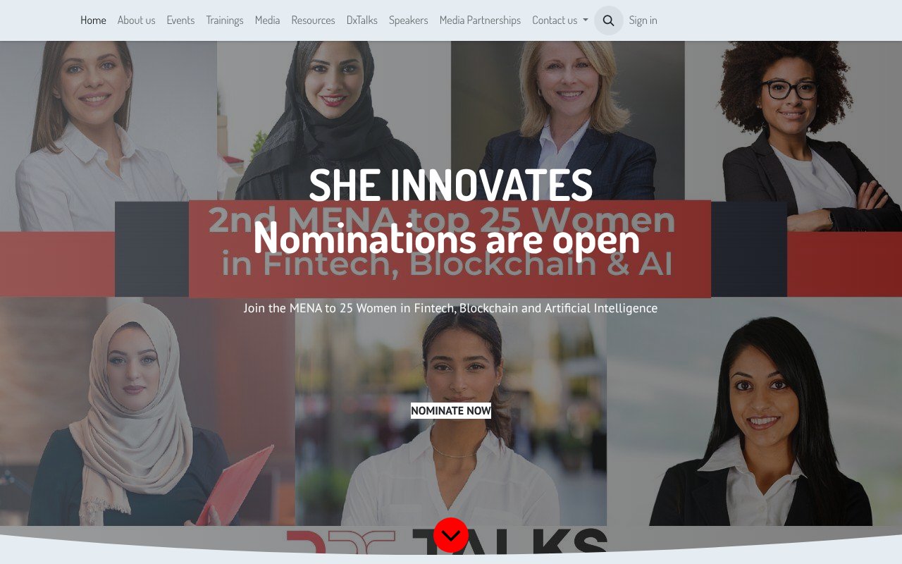 Screenshot of dxtalks.com