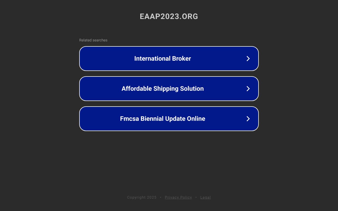 Screenshot of eaap2023.org
