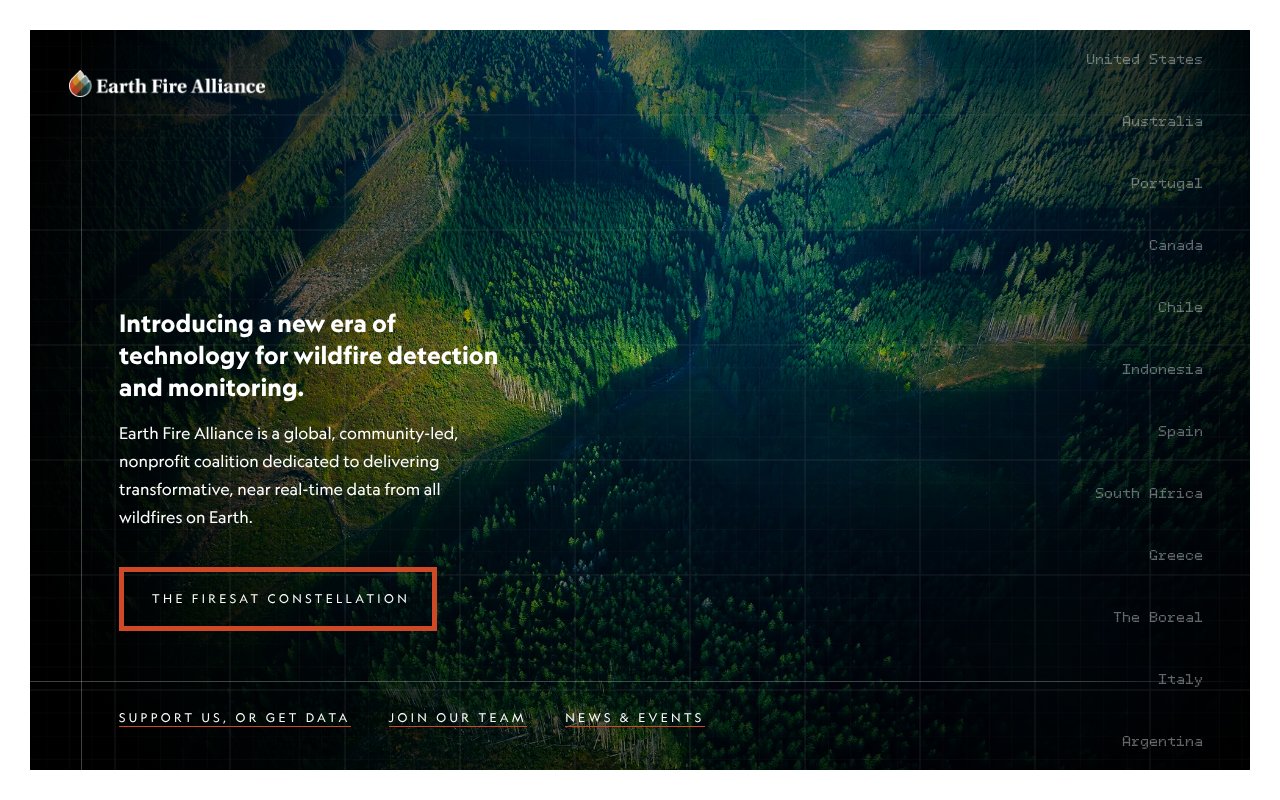 Screenshot of earthfirealliance.org